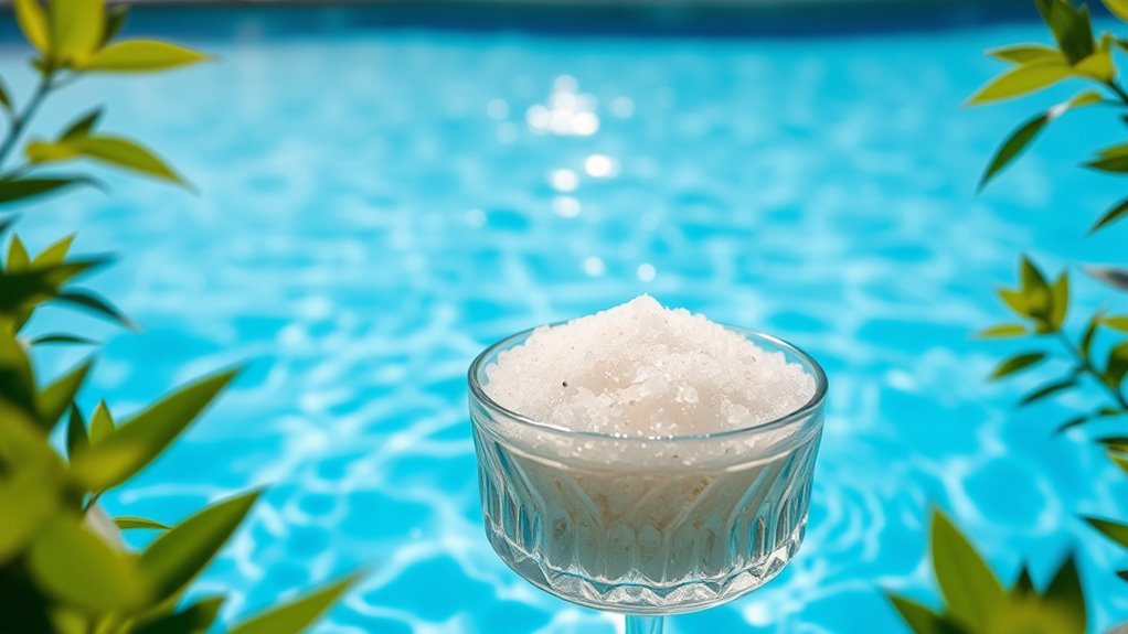pool salt ensures clear water