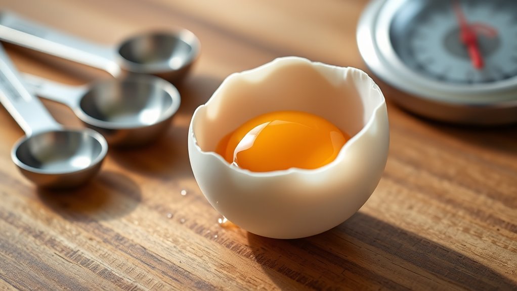 precise egg white measurements