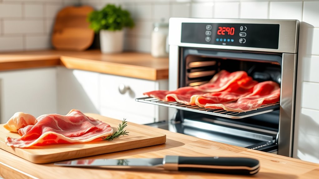 preheat line arrange cook