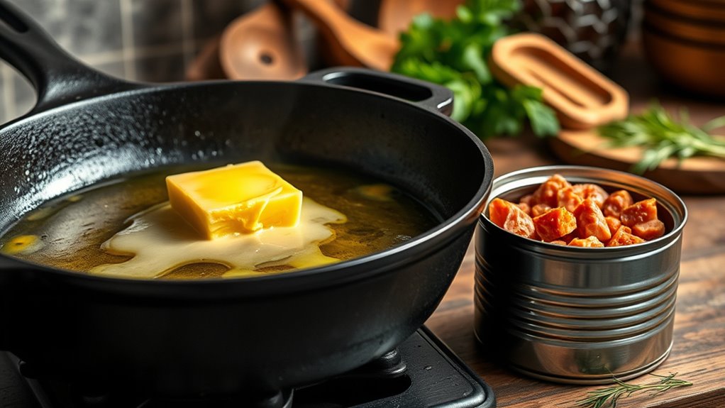 preheat pan before cooking