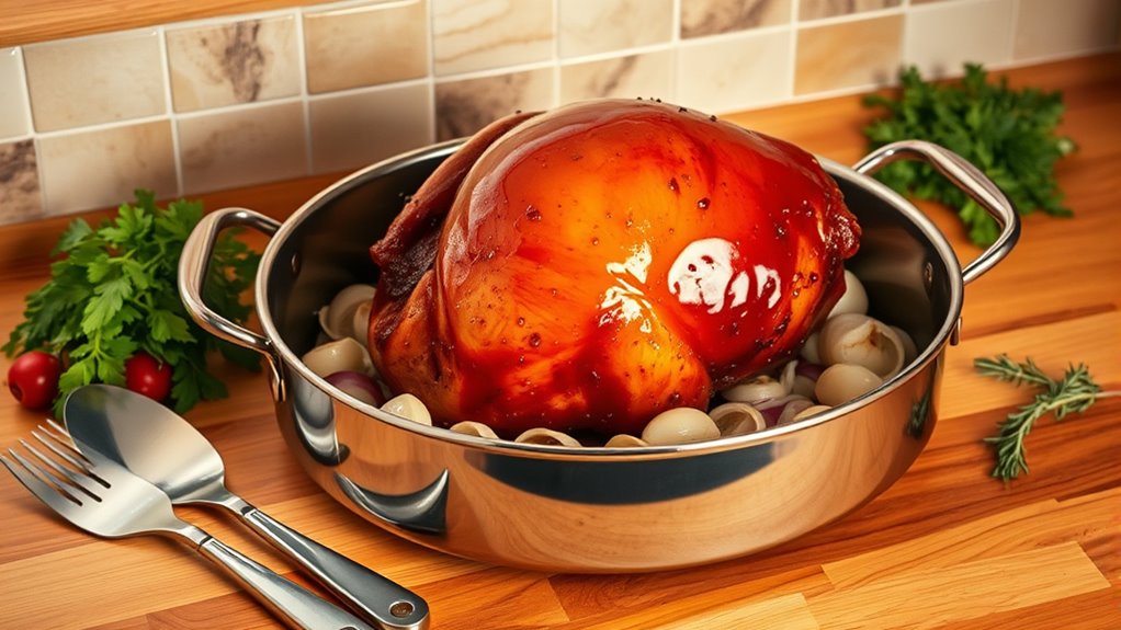 prepare wrap elevate baste