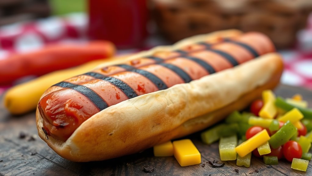protein content in beef hot dogs