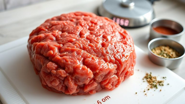 protein content in ground beef