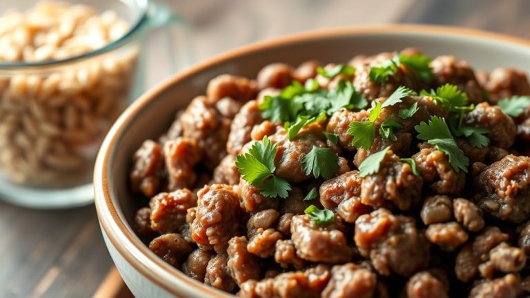 protein content in ground beef