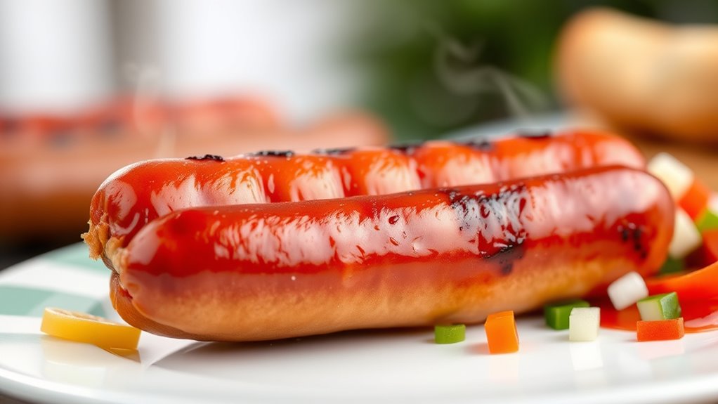 protein content in hot dogs