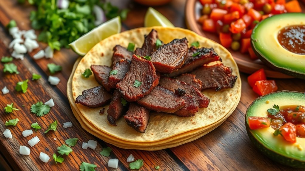 quick leftover brisket tacos