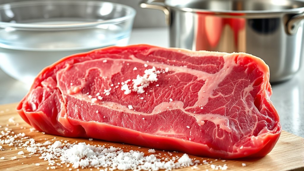 rinse reduces saltiness significantly