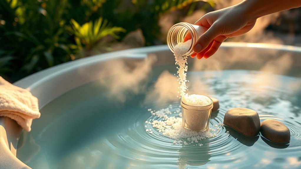 safe hot tub salt usage