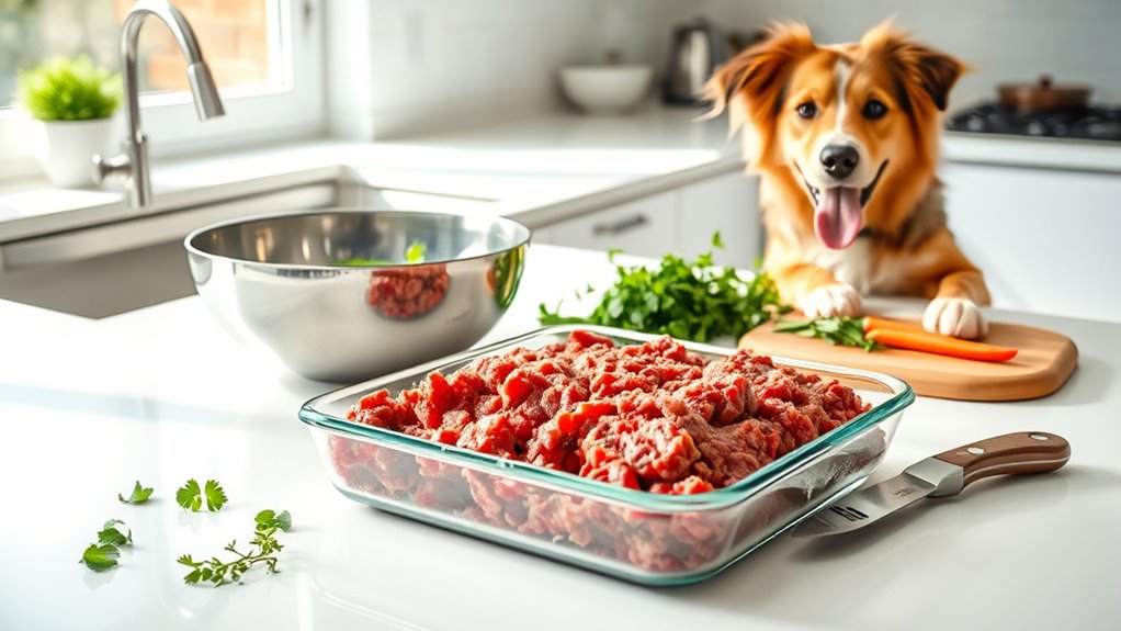 safe raw beef feeding