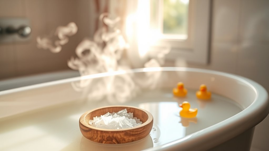 safe soothing baby bath