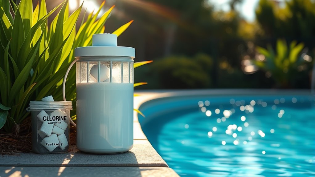 salt cell saves pool chemicals