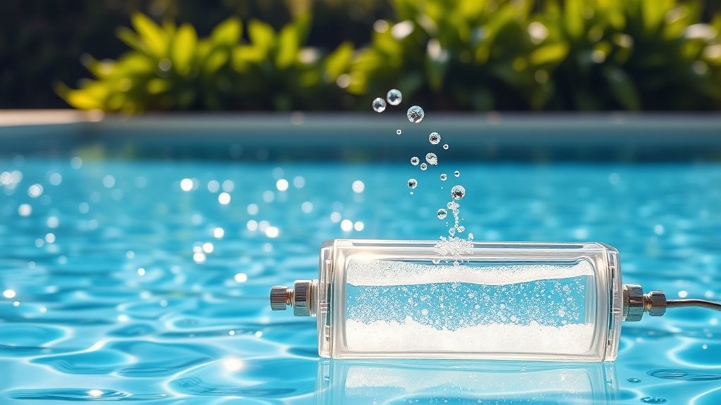 salt converts to chlorine