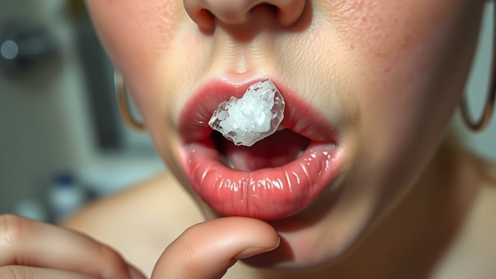 salt directly on sore