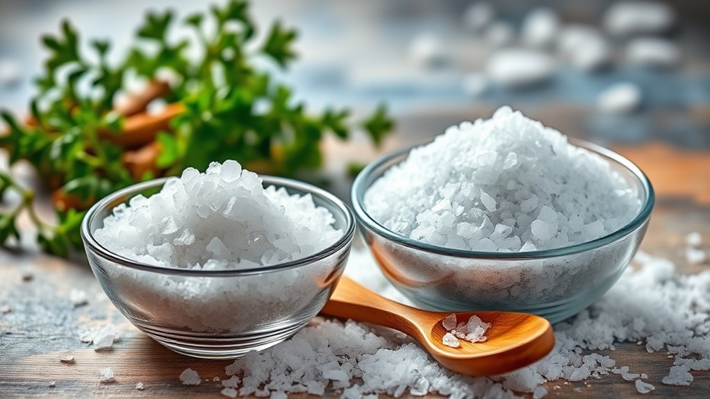 salt types differ in texture