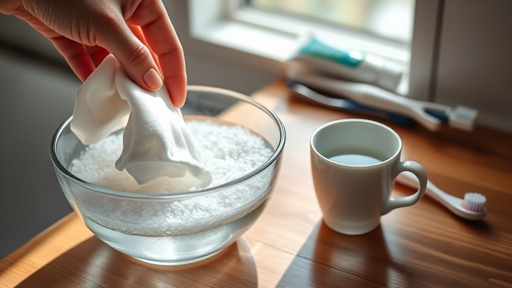 salt water gargle alleviates toothache