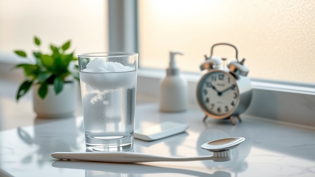 salt water rinse timing