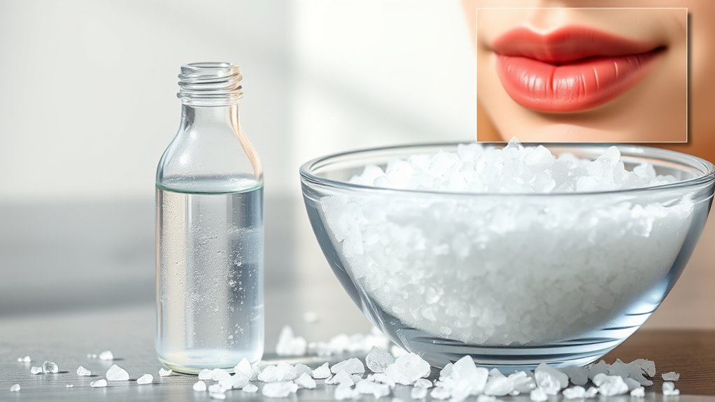 saltwater promotes sore healing