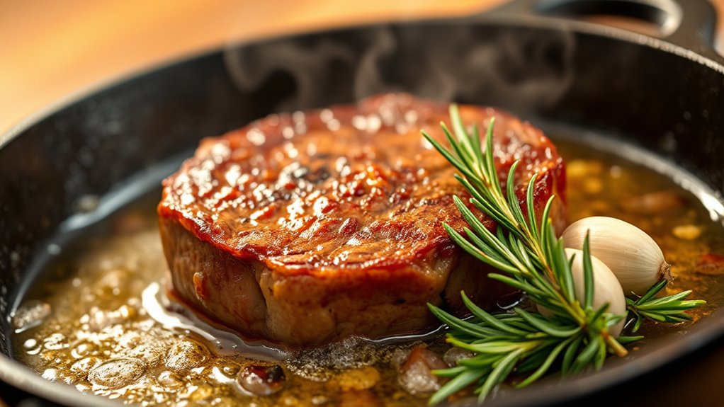 sear for flavorful crust