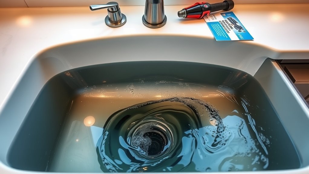 signs of drain clogs