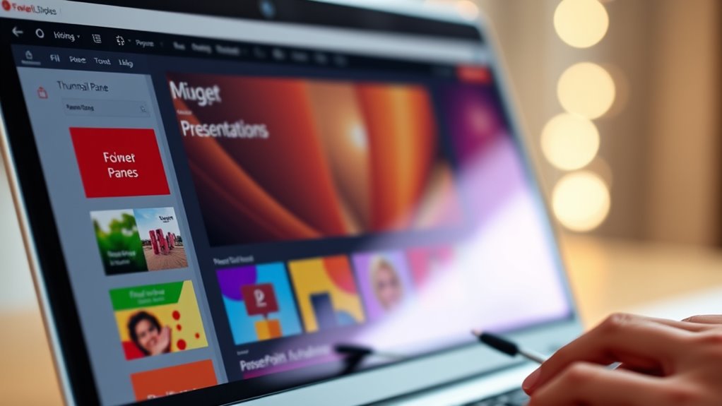slide navigation and organization