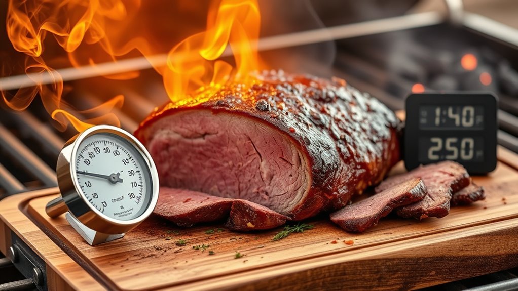 smoke at 250 f four hours