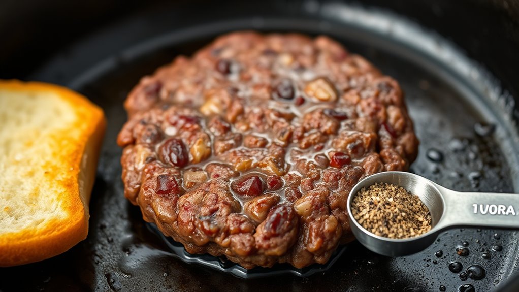 standard burger patty size