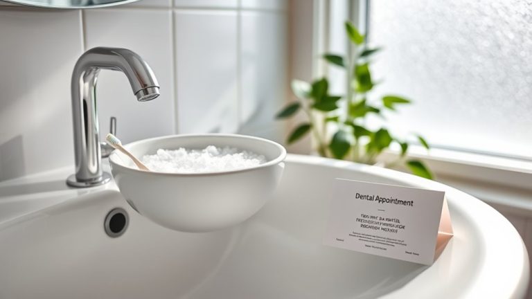 start salt water rinse timing