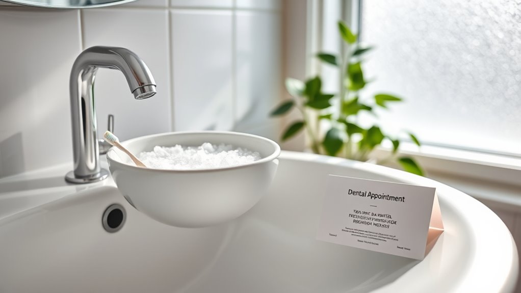 start salt water rinse timing