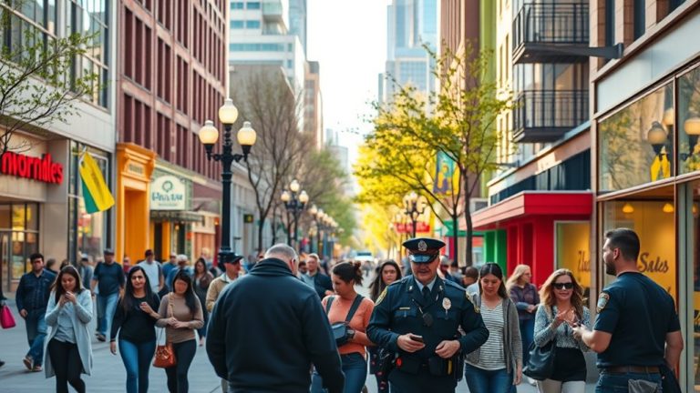 stay alert in downtown