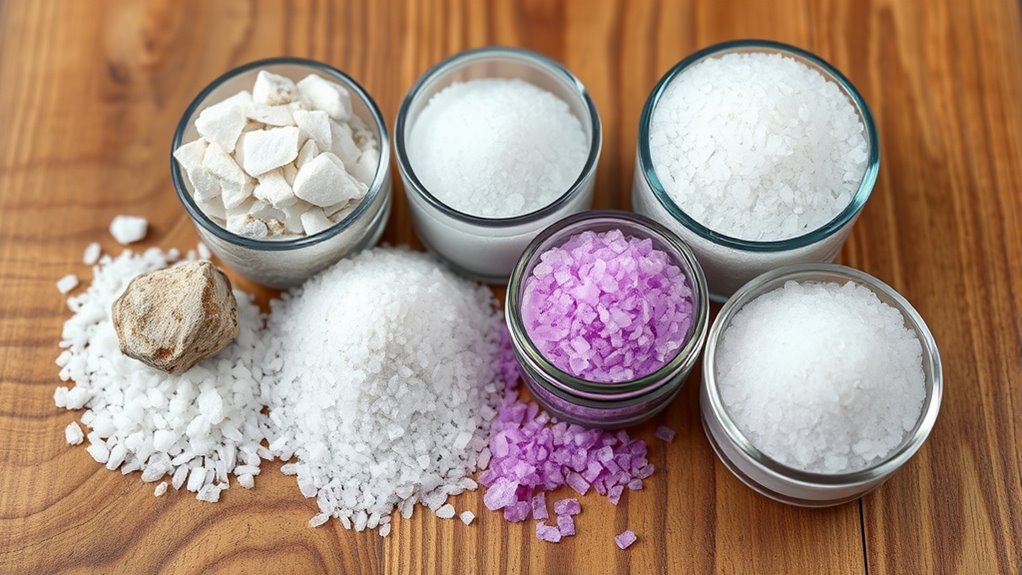types of water softener salt