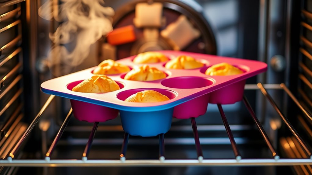 use baking sheet for stability