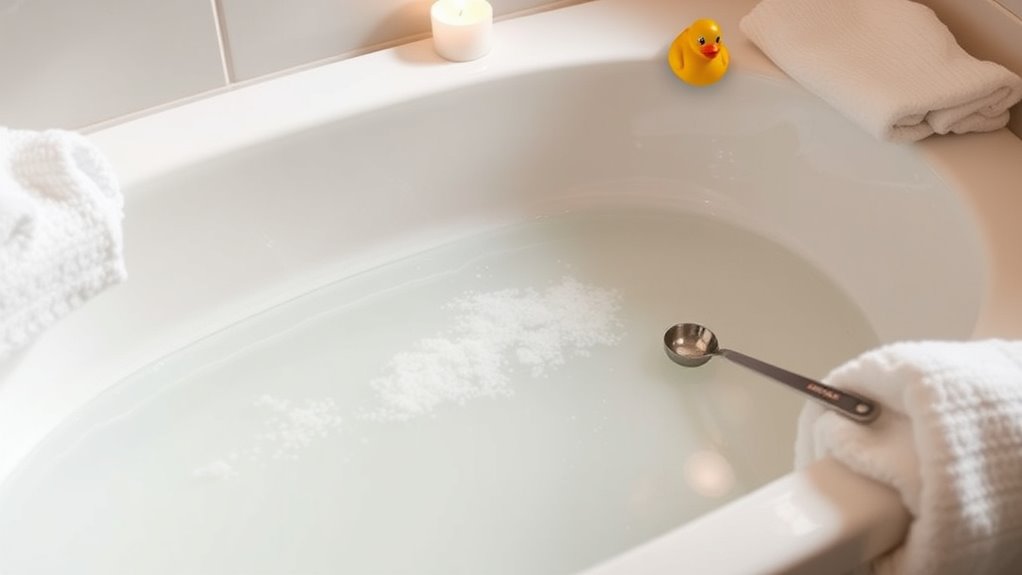 use gentle epsom salt baths