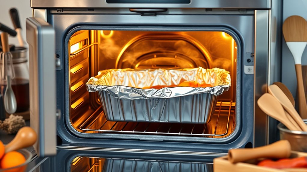 use heavy duty foil pans