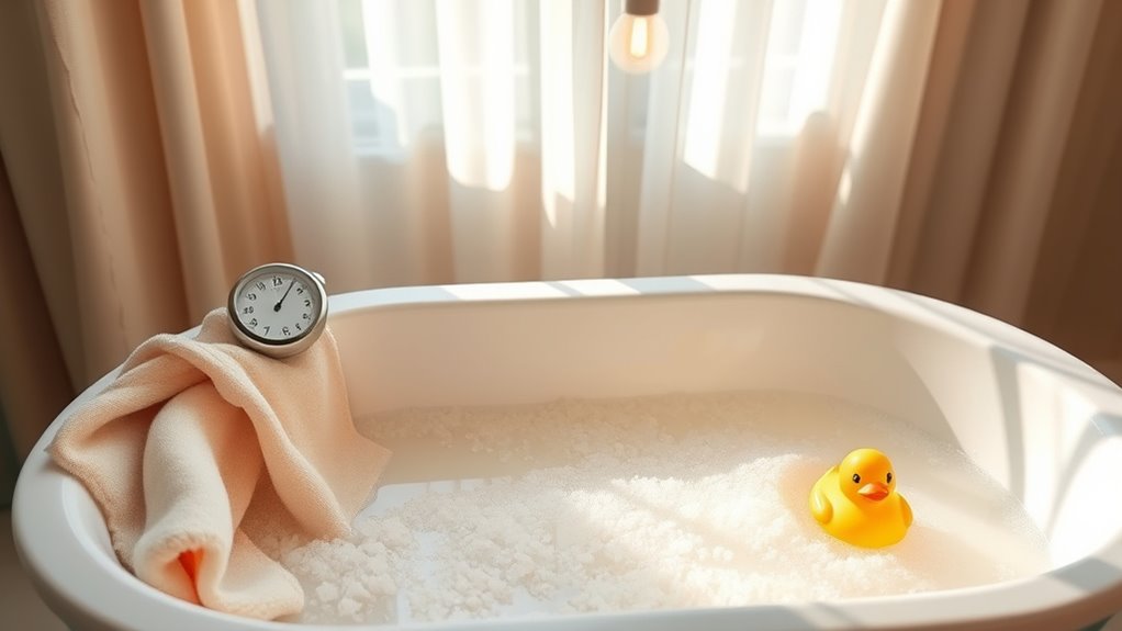 use minimal salt short baths