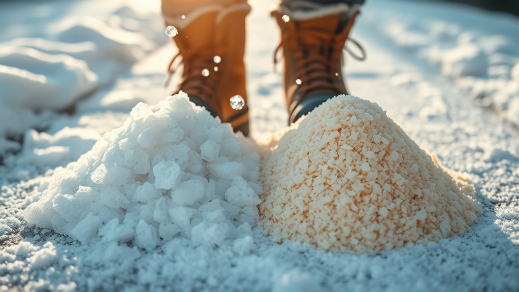 use rock salt or ice melt