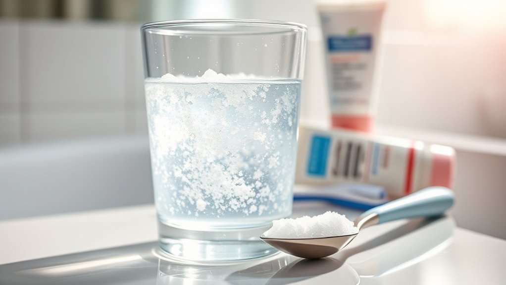 use saltwater rinse sparingly