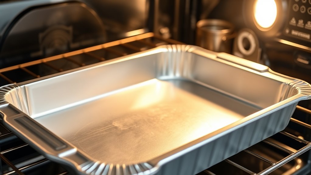 use sturdy pans and rotate