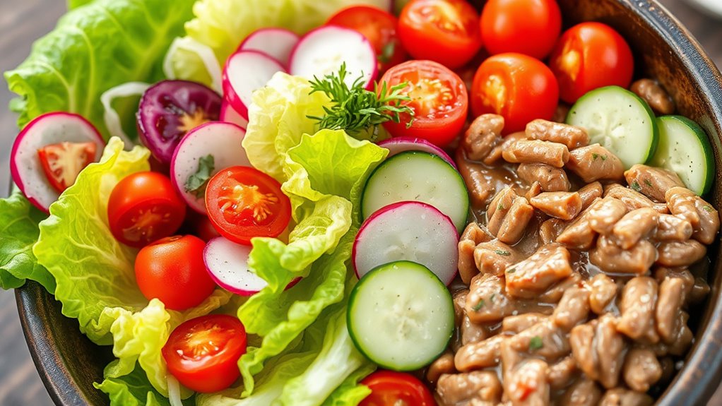 vibrant fresh salad pairing