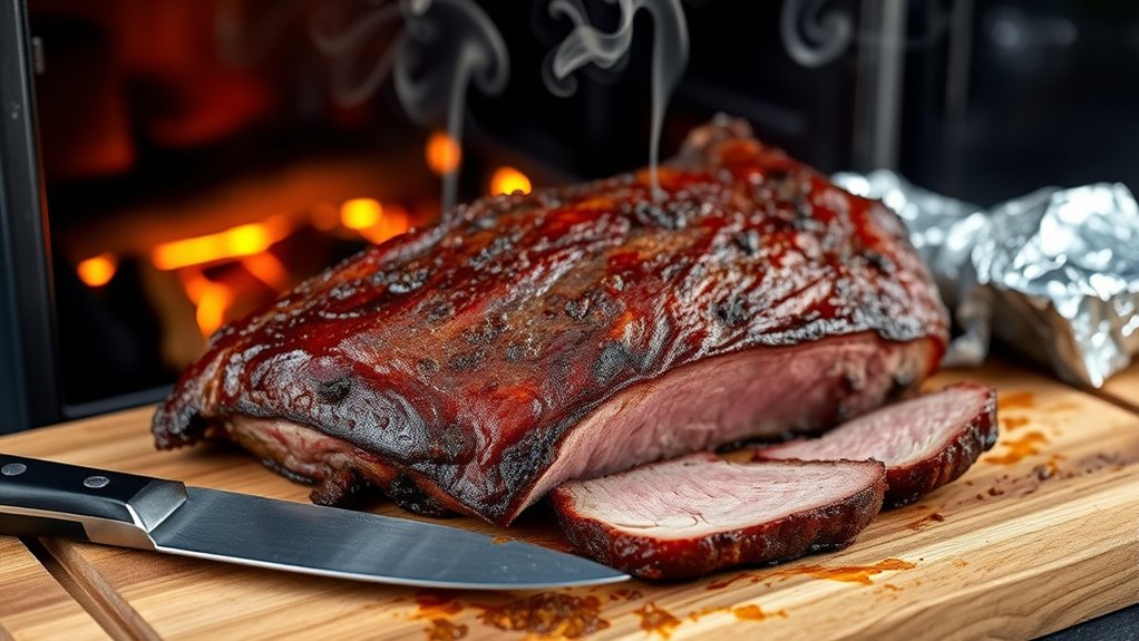 wrap and rest brisket