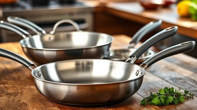 affordable stainless steel fry pans