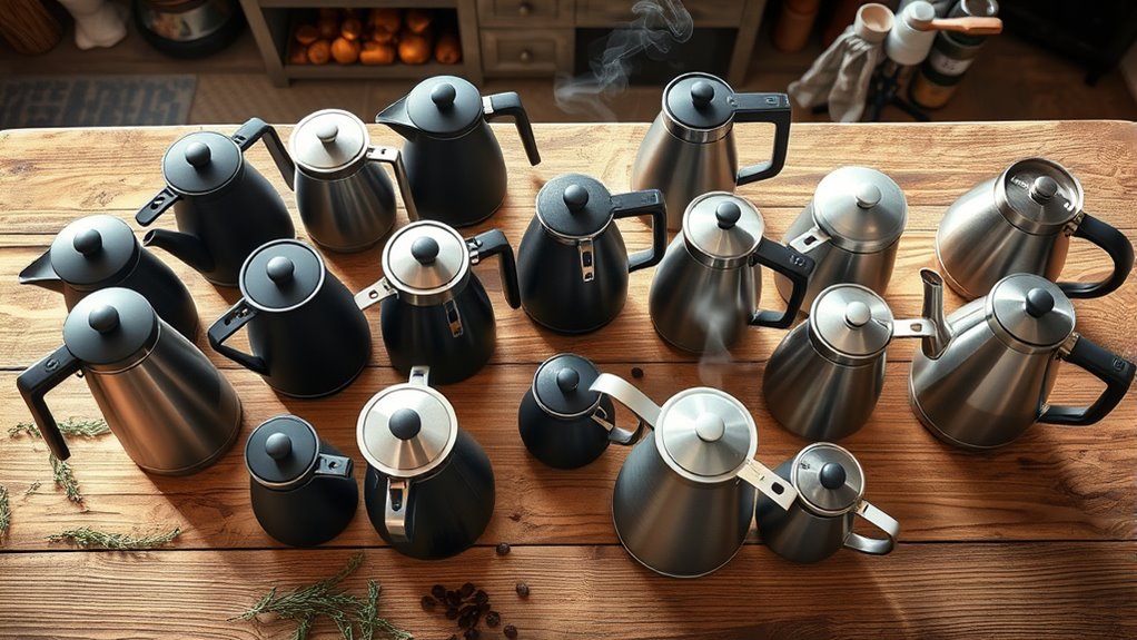 affordable stylish gooseneck kettles
