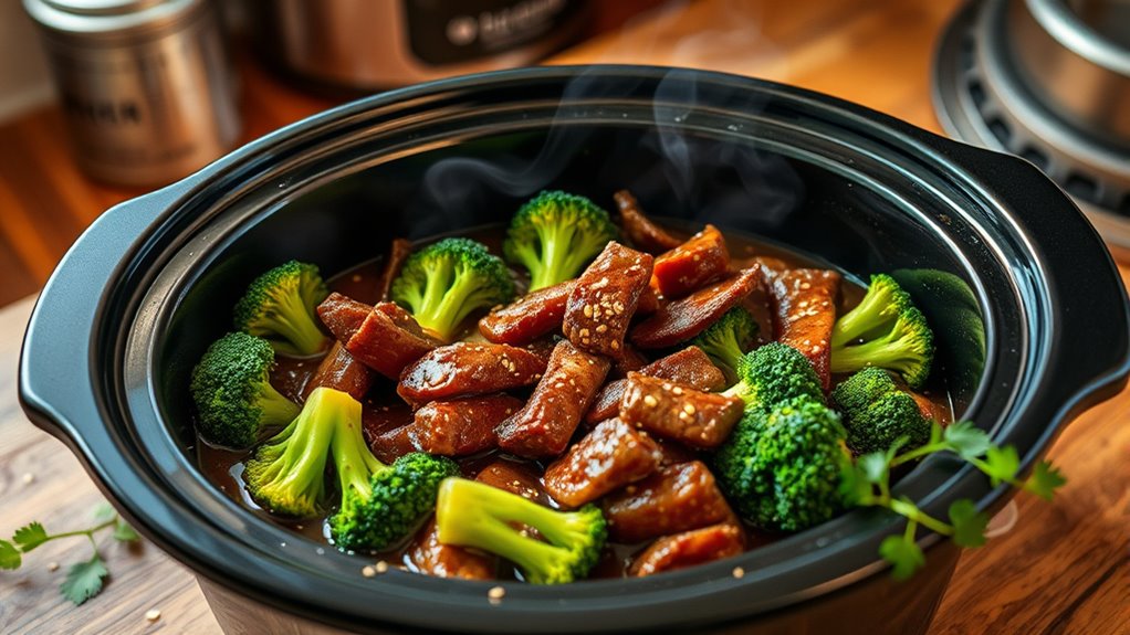 beef and broccoli slow cooker