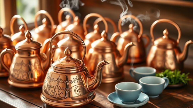 charming copper whistling kettles