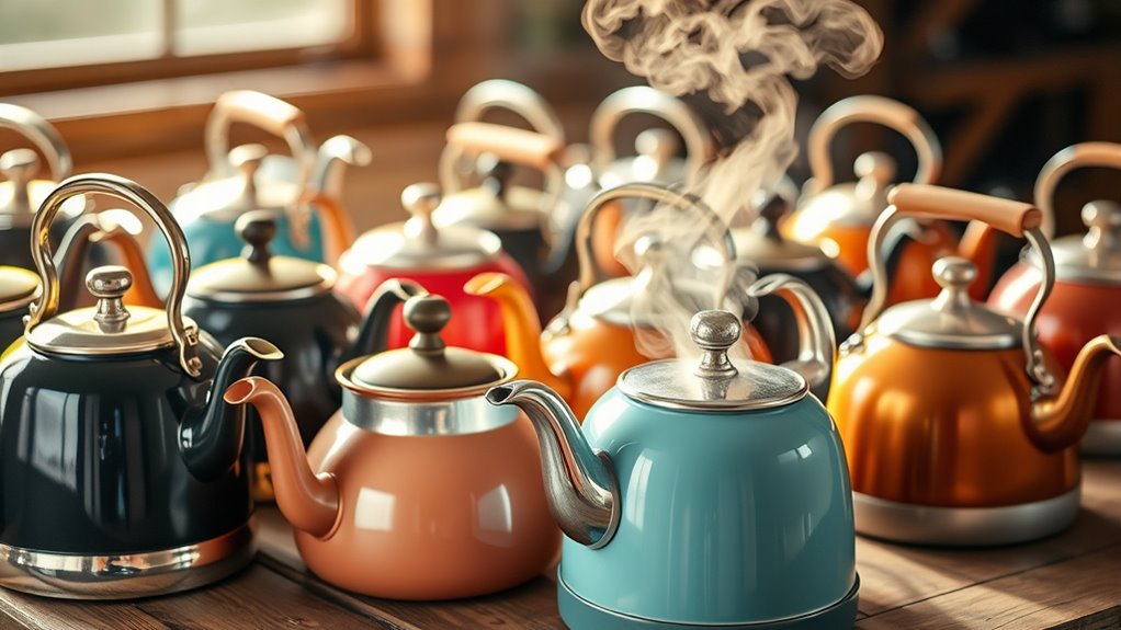 classic stovetop tea kettles