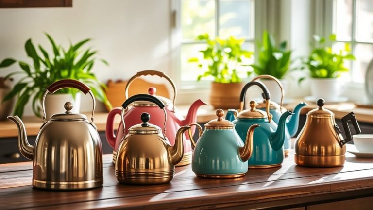 classic tea kettles selection