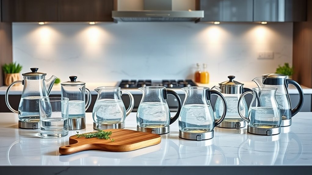 clear kettles for aesthetics