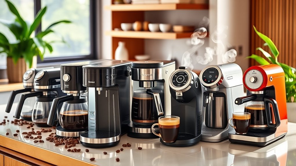 coffee makers and frothers