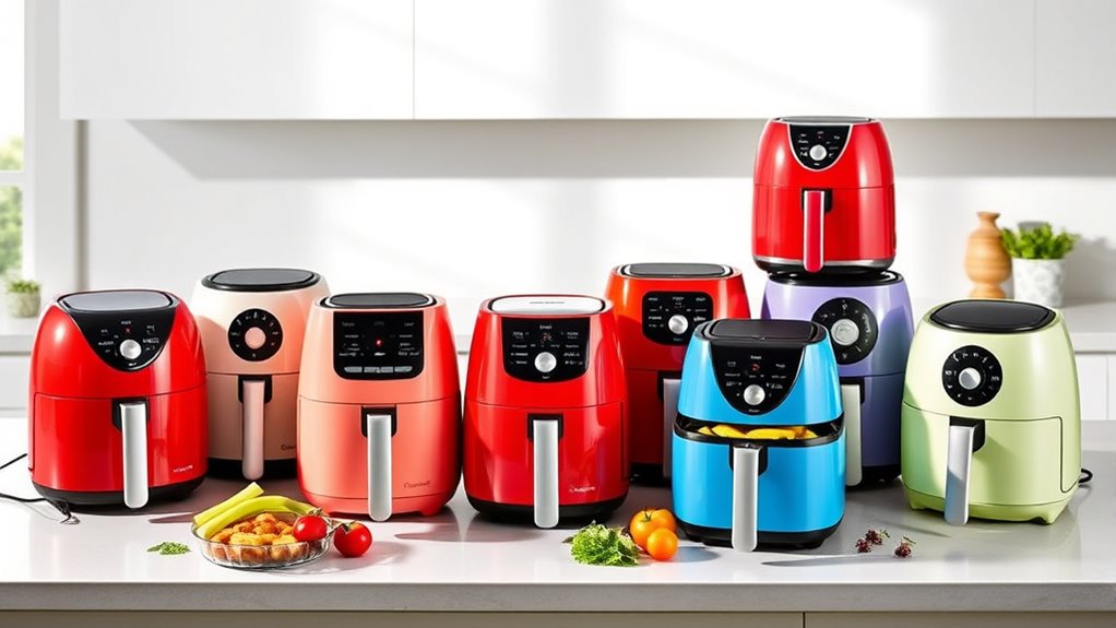 compact air fryers selection