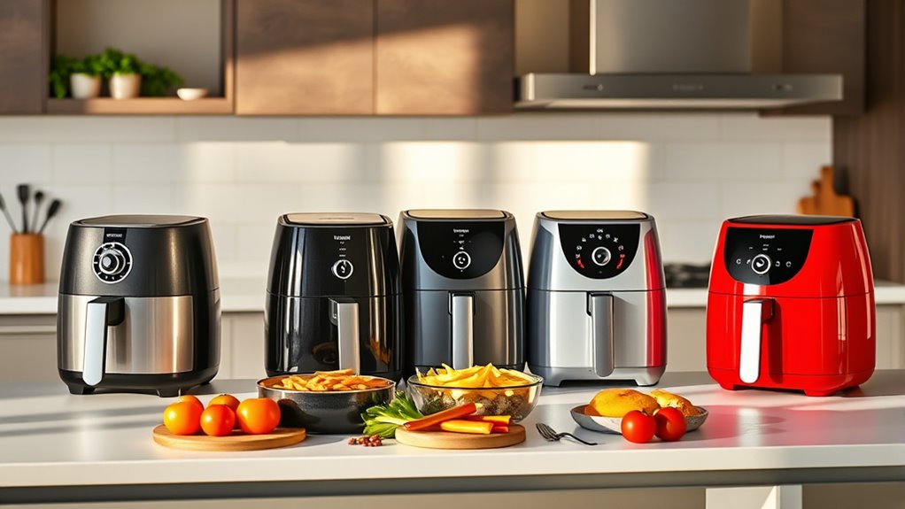compact air fryers selection