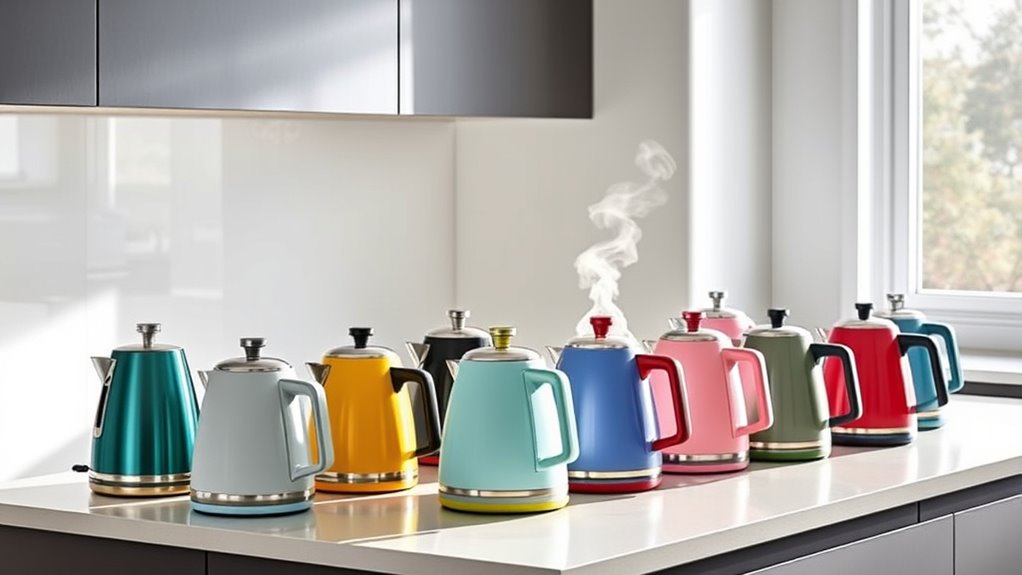 compact electric kettles selection